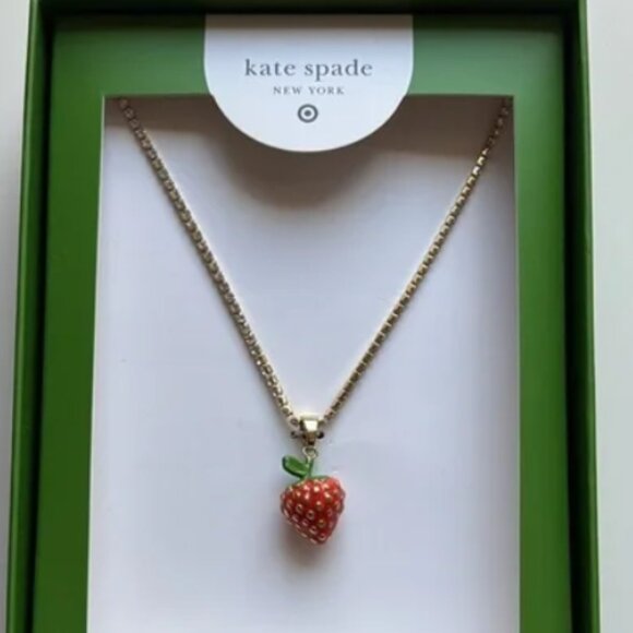 Kate Spade and Target Strawberry Necklace - Picture 1 of 4